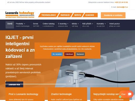 leonardo technology, s.r.o., to je tým techniků, kteří zabezpečují veškeré požadavky průmyslového značení, identifikace, datamatrix kódů, rfid s vlastní výrobou spotřebních materiálů pro termotransferové tiskárny.