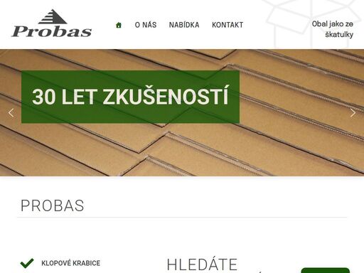 probas spol. s r.o. - jsme česká firma zabývající se výrobou obalů z vlnitých lepenek. nabízíme sortiment produktů v oblasti vlnité lepenky.