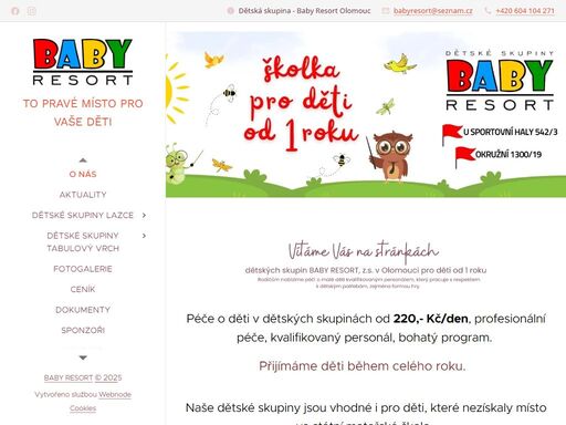 dětská skupina - baby resort olomouc