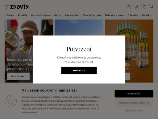 znovín znojmo - výrobce tradičních moravských vín. na stránkách naleznete internetový obchod s vínem (eshop), podrobné informace o vinařském turistickém programu a mnoho zajímavého čtení o víně.