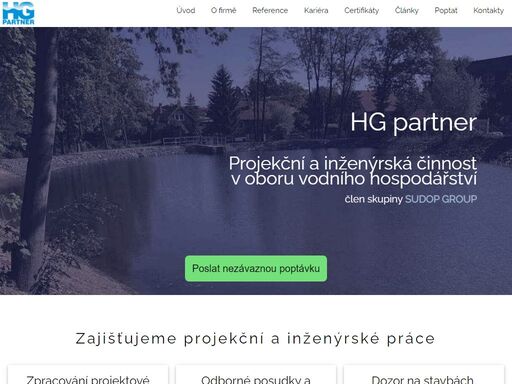 projekční a inženýrská činnost v oboru vodního hospodářství. zajišťujeme zpracovávání projektových dokumentací a souvisejících prací pro vodohospodářské stavby.