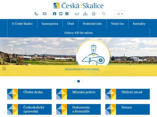 oficiální stránky města česká skalice