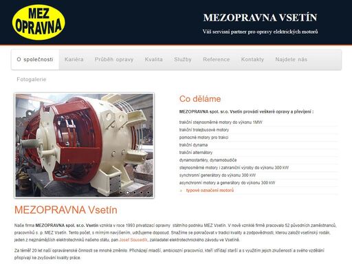 opravy elektromotorů - mezopravna vsetín - váš sevisní partner pro opravy elektrických motorů