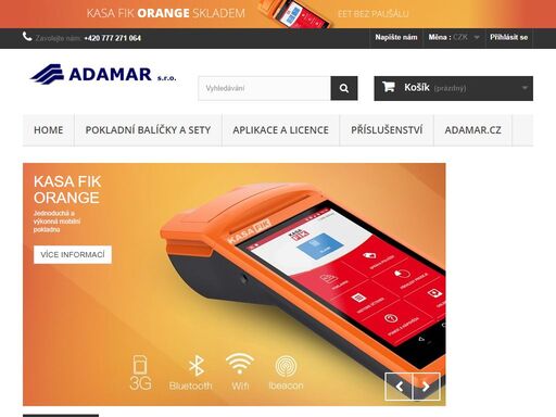 kasa fik | eet android pokladna levně, bez paušálů, včetně servisu