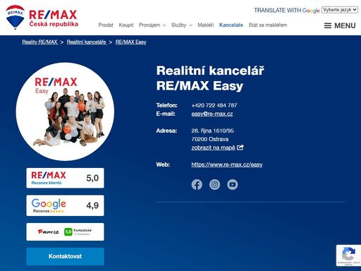 chcete prodat, koupit či pronajmout byt, dům nebo pozemek? spolehněte se na jedničku mezi realitkami. re/max je tu pro vás na více než 170 místech v celé čr.