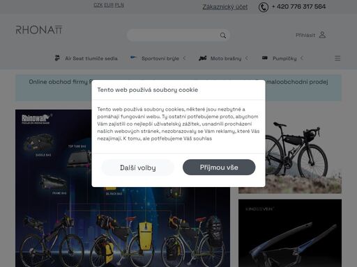 velkoobchodní prodej bezdrátových elektrických multifunkčních pumpiček smartnewo pro cyklisty a motorkáře a brašen na kolo rhinowalk. výhradní dovozce odpružení sedla air seat pro čr, slovensko a polsko.