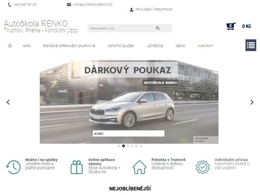 autoškola renko.
řidičské oprávnění skupiny b, kondiční jízdy, vrácení řidičského průkazu, školení začínajících řidičů a další služby. přátelský a přitom profesionální přístup. s námi se jezdí v pohodě.