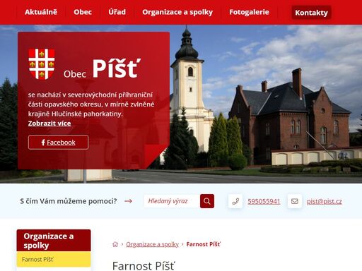 oficiální stránky obce píšť