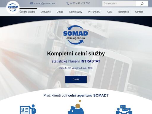 agentura somad poskytuje kompletní celní služby již od roku 1993. sídlíme v náchodě a díky aeo certifikátu s námi dosáhnete dál.