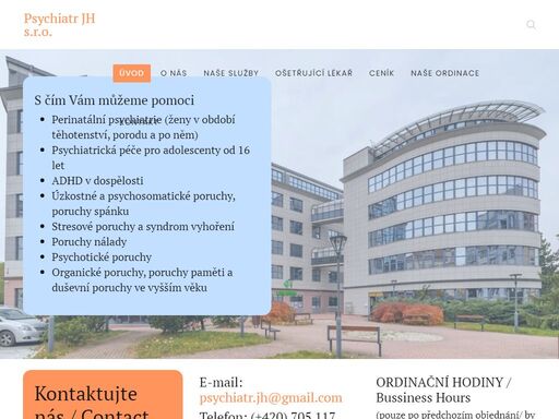 psychiatrická ambulance praha, mudr. jan hanka - psychiatrická péče o ženy, které mají psychické potíže v souvislosti s těhotenstvím, porodem a kojením.