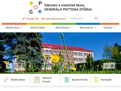 základní škola a mateřská škola generála pattona dýšina, příspěvková organizace