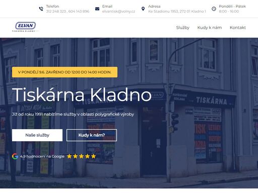 tiskárna kladno - nabízíme polygrafické služby od roku 1991. digi tisk, ofsetový tisk, velkoformátový tisk a další.