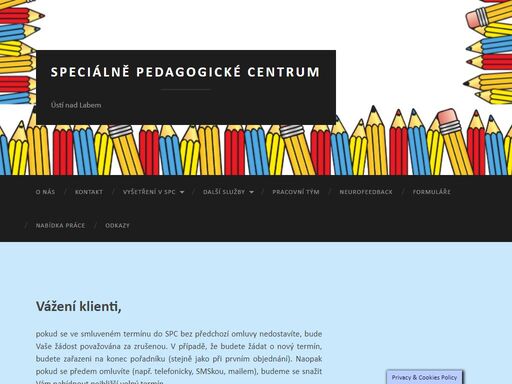 vážení klienti, pokud se ve smluveném termínu do spc bez předchozí omluvy nedostavíte, bude vaše žádost považována za zrušenou. v případě, že budete žádat o nový termín, budete zařazeni na konec pořadníku (stejně jako při prvním objednání). naopak pokud se předem omluvíte (např. telefonicky, smskou, mailem), budeme se snažit vám nabídnout nejbližší volný termín. upozorňujeme, […]