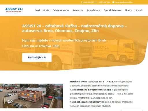 assist 24, odtahová, havarijní služba 24h denně brno, olomouc, znojmo, zlín. autoservis, autopůjčovna, přeprava nadměrných nákladů. volejte na +420 606 787 111.