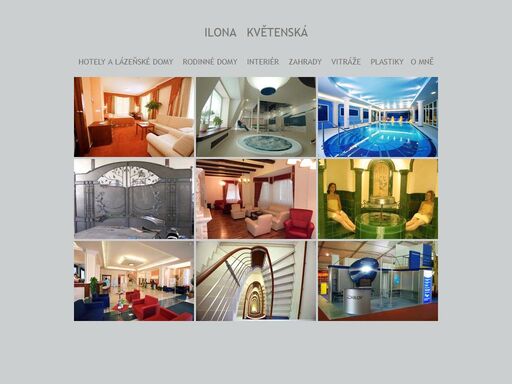 architektka ilona květenská. ateliér se zabývá navrhováním a realizací interiérů zejména rodinných domů, hotelů, lázeňských domů a dalších komerčních prostor. společně s dalšími designéry a umělci navrhuji také nábytek, dekorace, vitráže a umělecké kování. speciálním tématem jsou návrhy a realizace zahrad.
