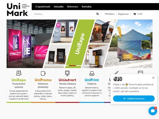 v našem e-shopu zakoupíte kvalitní a levné reklamní předměty a prezentační systémy. naše tiskárna se postará o potisk reklamních předmětů a tisk motivů.