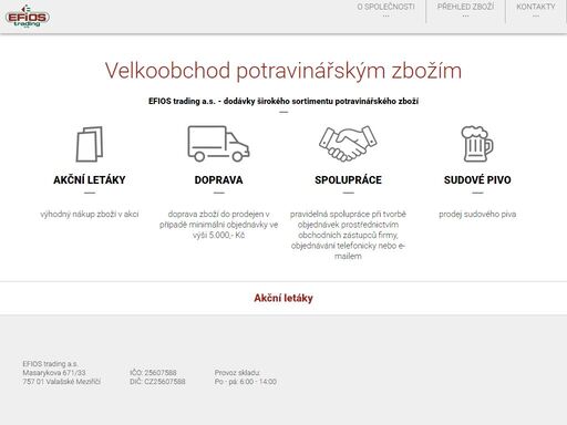 velkoobchod potravinářským zbožím z valašského meziříčí.