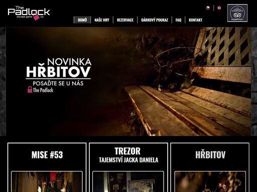 ponořte se do jiného světa a užijte si nejlepší hry v praze. a't už se vydáte po stopách vraha v misi #53, pokusíte se najít poklad na hřbitově nebo si uděláte výlet za tajemstvím jacka daniela, v the padlock escape game prague si čas užijete. 
www.thepadlock.cz