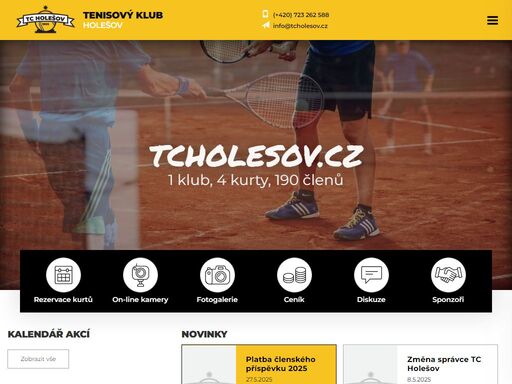 tc holešov - internetové stránky tenisového klubu holešov.