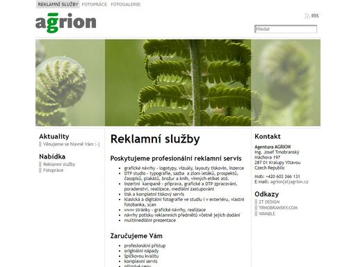 agrion, agentura, reklamní služby