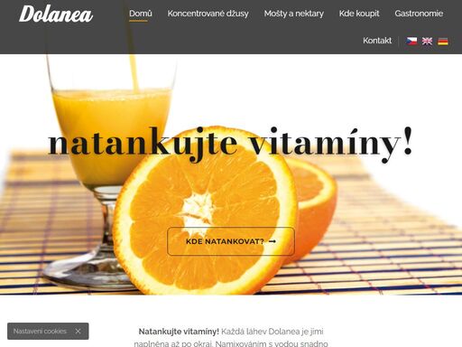 koncentrované džusy a ovocné koncentráty bez chemických konzervantů, umělých aromat, barviv či sladidel.