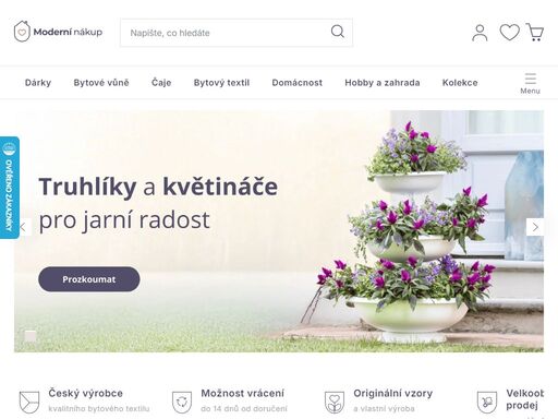 internetový obchod s bytovými doplňky a pomocníky do kuchyně, na zahradu i pro celou vaši domácnost. originální dárky i úžasné sety, vše tak, aby ladilo i potěšilo vás i vaše blízké.