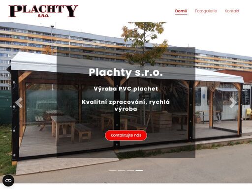 jsme firma s více než třicetiletou tradicí zabývající se výrobou produktů z pvc plachet, které jsou zpracovány  technologií vysokofrekvenčního a horkovzdušného svařování.