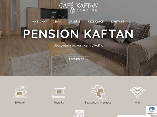 ubytování se nachází v centru kolína. kavárna v přízemí pensionu.