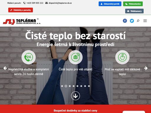 teplárna české budějovice, a.s. – bezpečné dodávky za stabilní ceny. čisté teplo bez starostí. energie šetrná k životnímu prostředí.