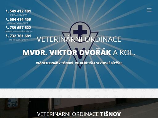 veterinární ordinace mvdr. viktor dvořák a kol. - tišnov, velká bíteš, veverská bítýška