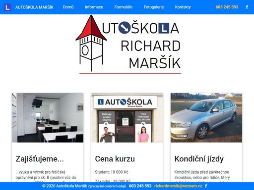 autoškola ,jičín, maršík, řidičský, průkaz, skupina b, kondiční jízdy