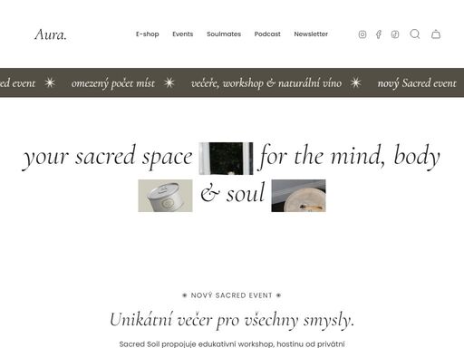 tvůj sacred space. a vše k němu potřebné.