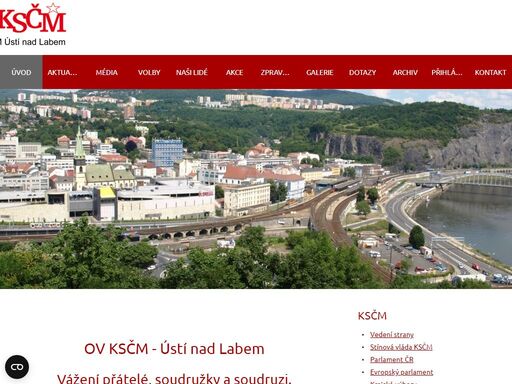 okresní výboru komunistické strany čech a moravy v ústí nad labem.