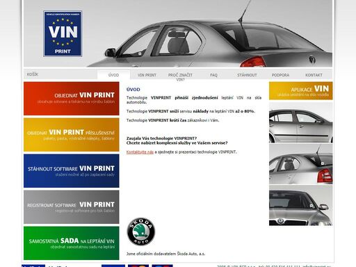 technologie zjednodušující leptání vin na skla automobilů