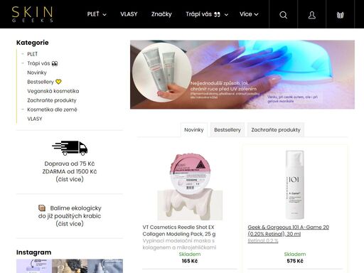 eshop s japonskou, korejskou a další funkční kosmetikou. cílená péče dle typu pleti. řešení na akné, hydrataci, pigmentové skvrny, anti aging. značky: hada labo (více...)