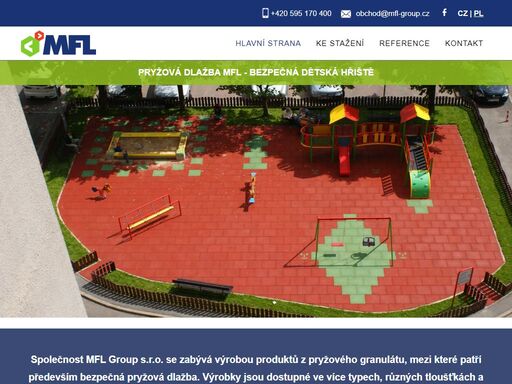 mfl group s.r.o. je výrobcem kvalitní gumové dlažby, která je vhodná na dětská hřiště, do fitness center, nebo například jako povrch pro koně.gumová dlažba mfl je vyrobena v česku.