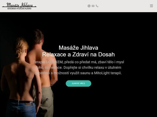 relaxační a terapeutické masáže v jihlavě. profesionální přístup a příjemné prostředí pro vaše zdraví a pohodu.