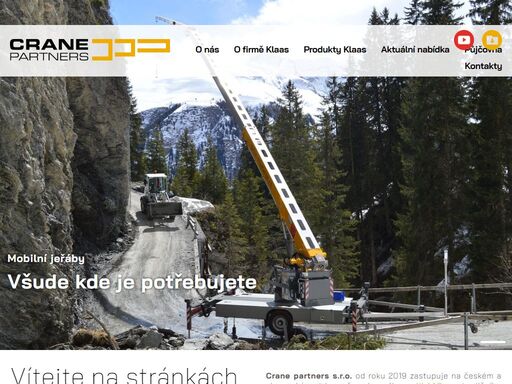 crane partners - prodej, servis a pronájem mobilních tažných jeřábů klaas.