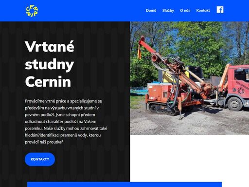 v cernin s.r.o. provádíme vrtné práce a výstavbu vrtaných studní v pevném podloží. náš proutkař je schopen identifikovat pramen.