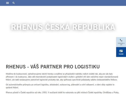 mezinárodní poskytovatel logistických služeb s globální sítí. logistika, skladování, outsourcing a celní odbavení, rhenus vždy najde to správné řešení. 