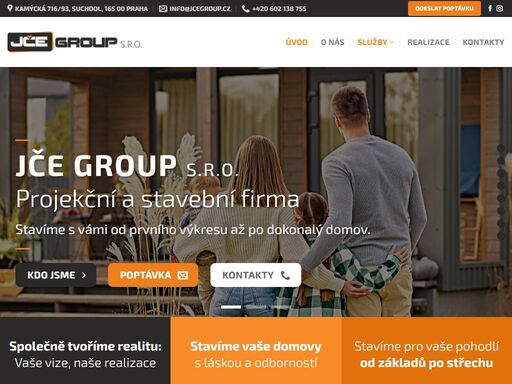 komplexní realizace staveb na klíč a projekční činnost.