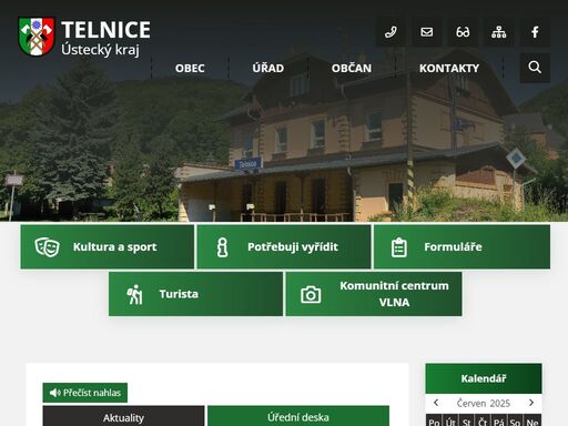 oficiální stránky obce telnice