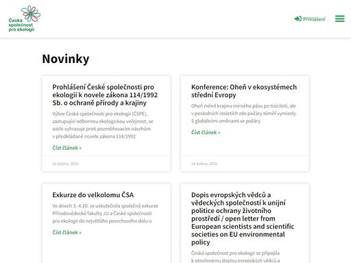 nezávislé občanské sdružení, které sdružuje vědecké, vědecko-pedagogické a odborné pracovníky, studenty a další osoby zabývající se ekologií.