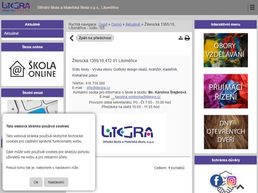 střední škola a mateřská škola o.p.s., litoměřice