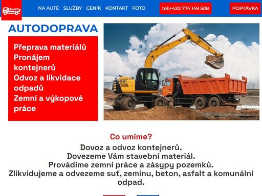 pronájem kontejnerů, odvoz kontejnerů, likvidace odpadů a zemní  práce. kontejner pro brno a okolí. zlikvidujeme odvezeme suť, zeminu, beton, asfalt aj.