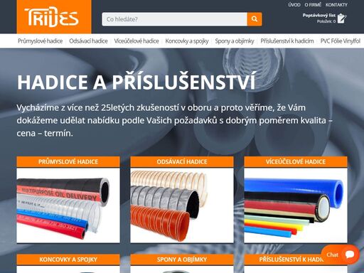 trides, s.r.o.: hadice a příslušenství