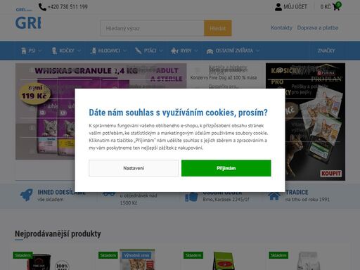 vybírejte krmiva a chovatelské potřeby pro psy, kočky, exotické ptactvo, drůbež, drobné hlodavce a akvarijní rybičky. vše skladem ?. ihned odesíláme ?, prodejna v brně. 