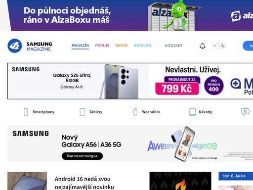 novinky, recenze a tipy ze světa samsungu.