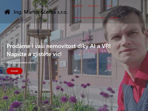 stránka realitního makléře martina ščerby z nového jičína. aktuální inzeráty, rozsah služeb i stanovení ceny obvyklé.
