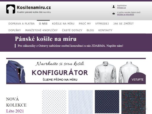 šijeme kvalitní pánské košile na míru. luxusní pánská košile.